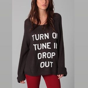 Wildfox White Label Sequin Oversized Sweater